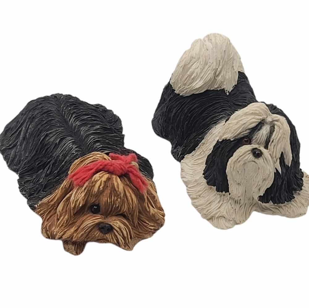 Vintage Sandicast Shih Tzus Set of 2